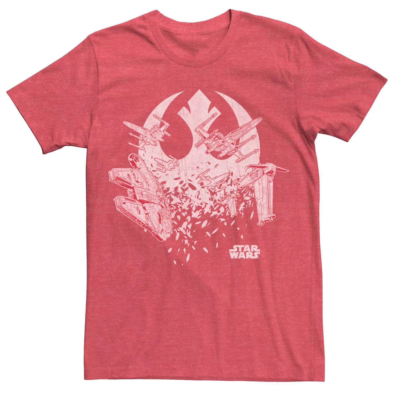 

Мужская футболка с логотипом Star Wars Rebel Ship Shatter Licensed Character
