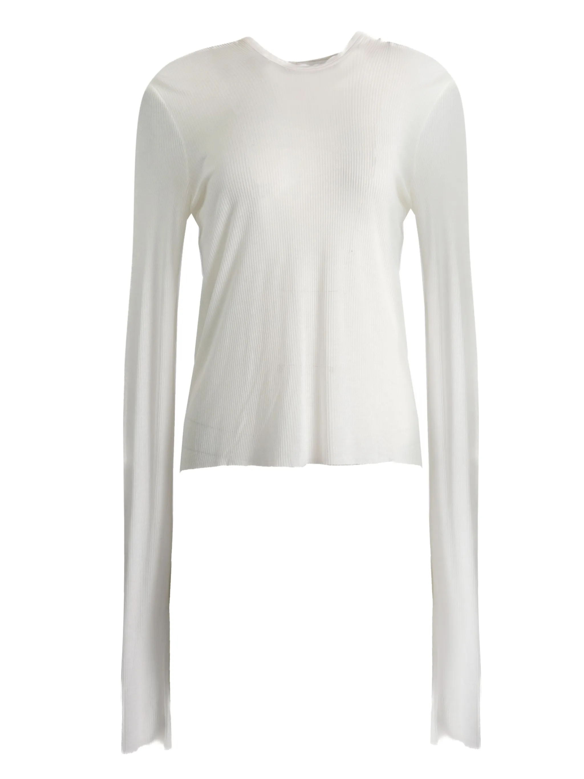 

Топ в рубчик с длинными рукавами Rick Owens, белый