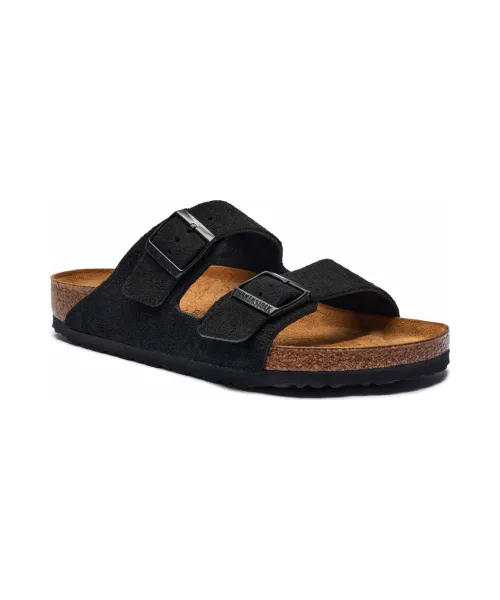 

Тапочки из кожи Аризона с рычагами Birkenstock, черный