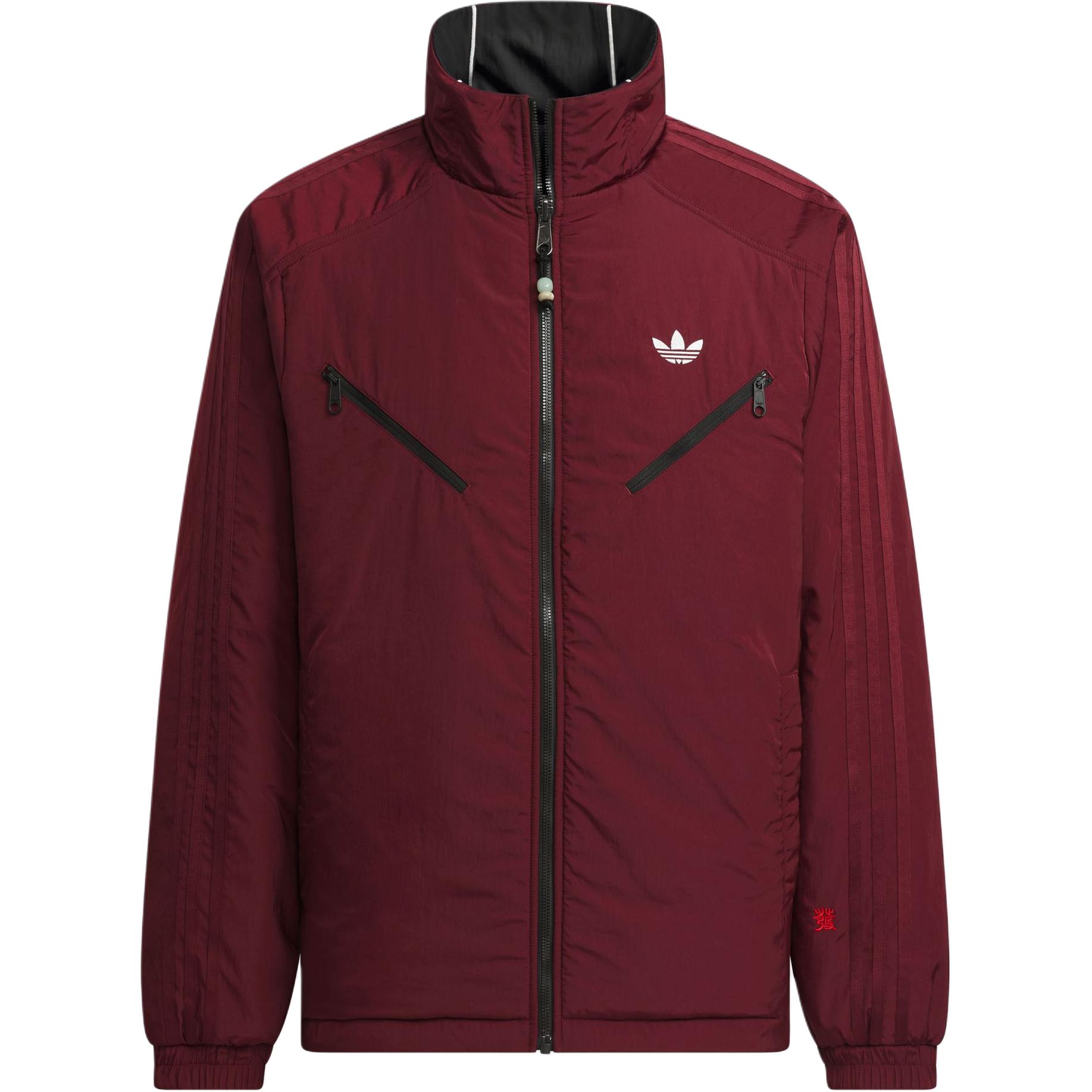 Куртка-пуховик REV AW24 Мужская Черная/Темно-красная Adidas Originals — фото 3