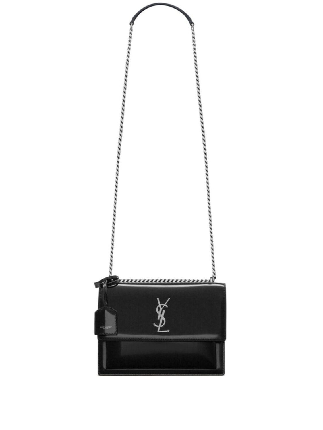 

Сумка на плечо Saint Laurent Sunset с логотипом, черный