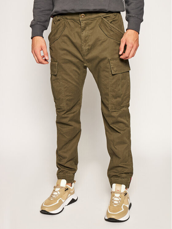 

Джоггеры зауженного кроя Alpha Industries, зеленый