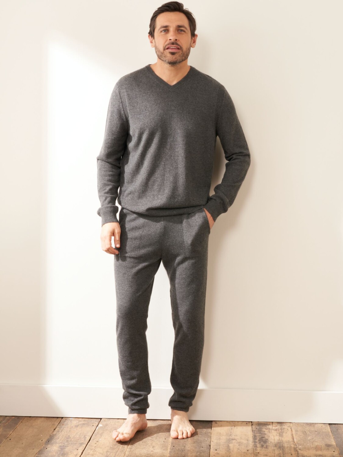 

Джоггеры Truly Cashmere, Темно-угольный меланж