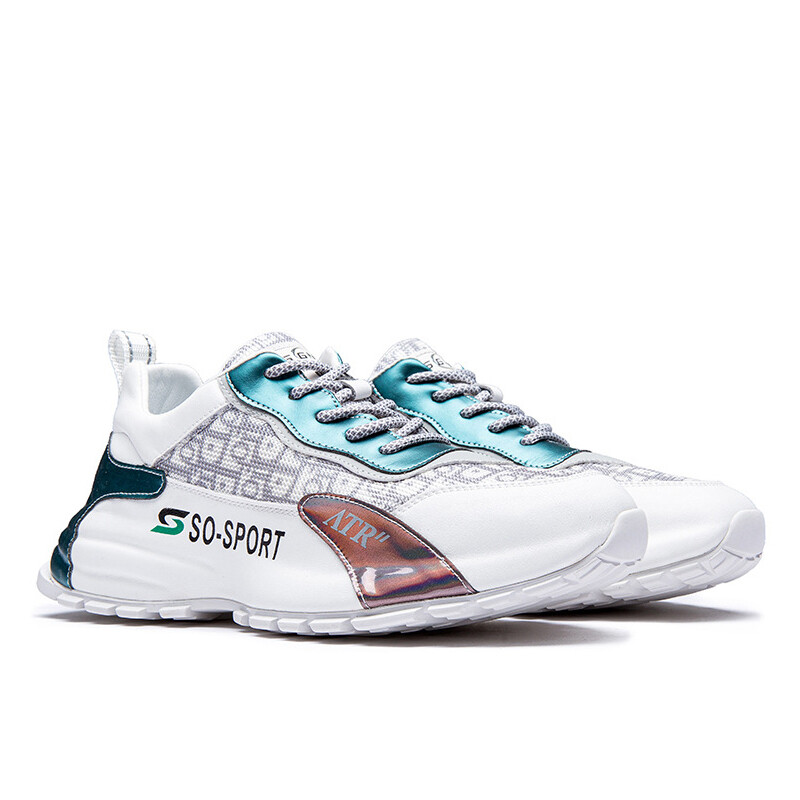 Кроссовки мужские Lifestyle Shoes Men Low-Top Devanro, бежевый/красный — фото 3
