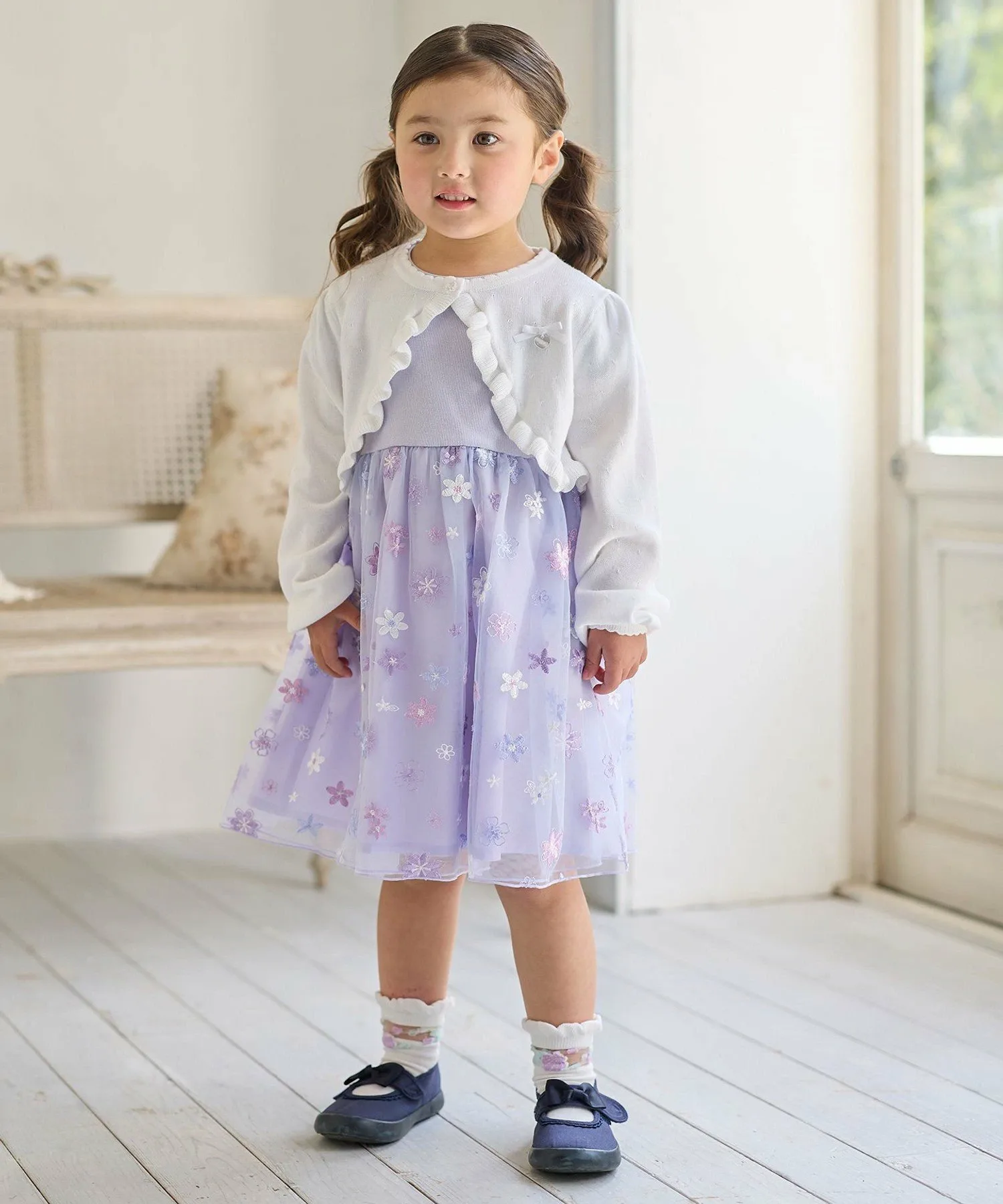 Вязаный кардиган ANY KIDS, Off-white [001] — фото 3