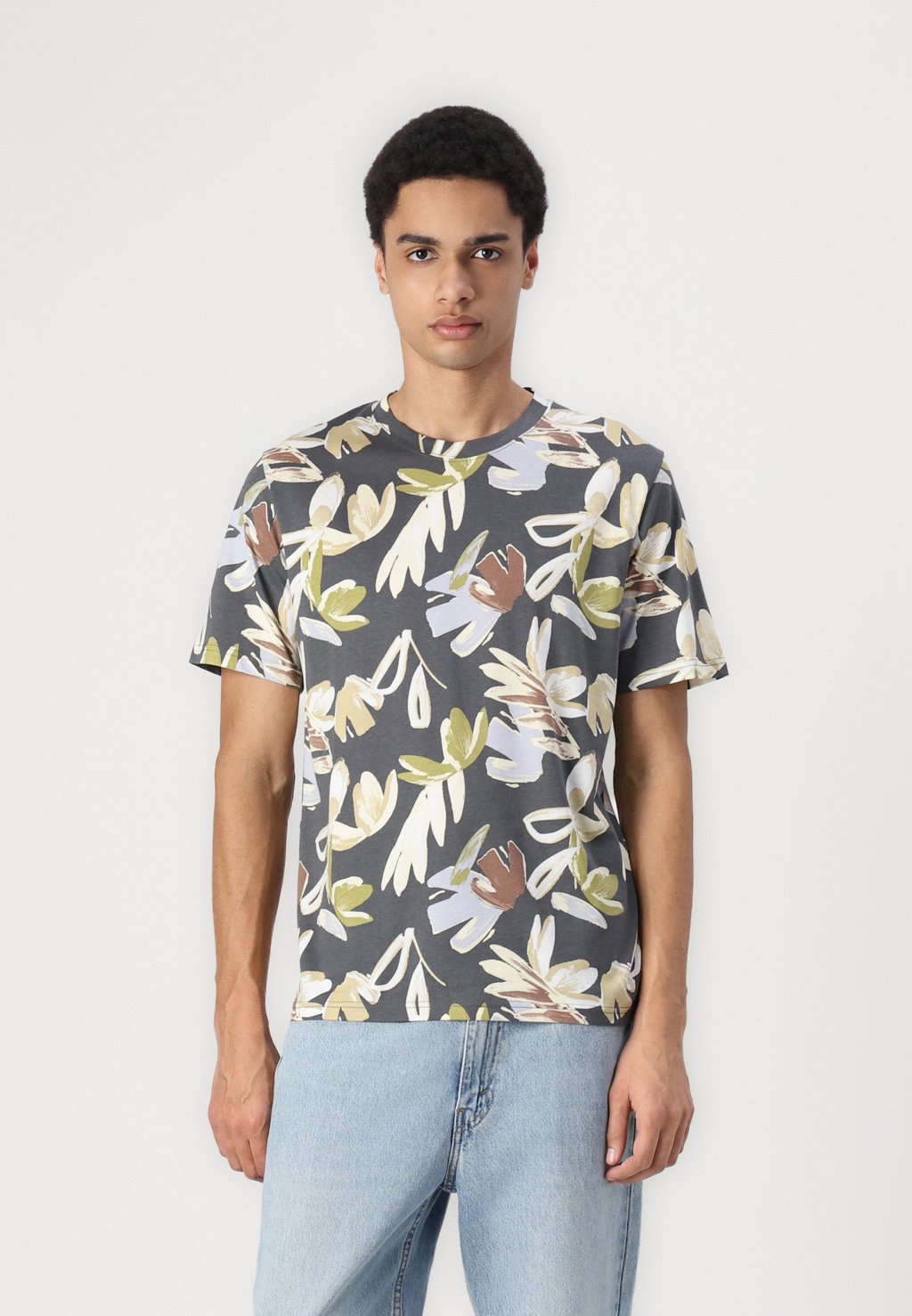 

Футболка с принтом JORVARENNA TEE CREW NECK Jack & Jones PREMIUM, синий