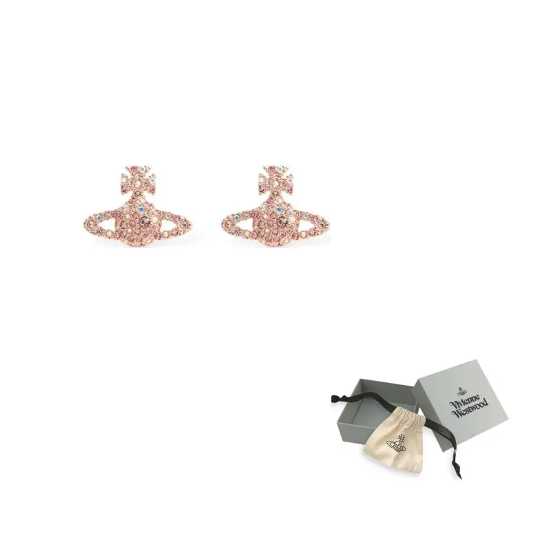 

Кристальные серьги-гвоздики Orb Vivienne Westwood, розовый