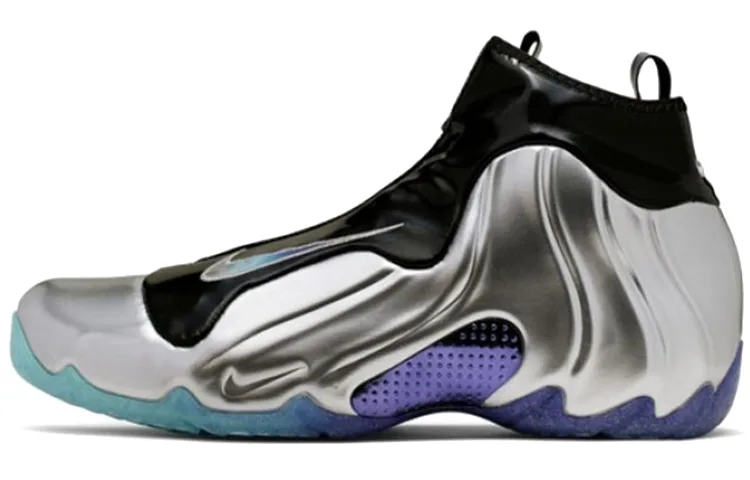 Nike Air Flightposite Vintage баскетбольные кроссовки Unisex Mid top Silver/Black
