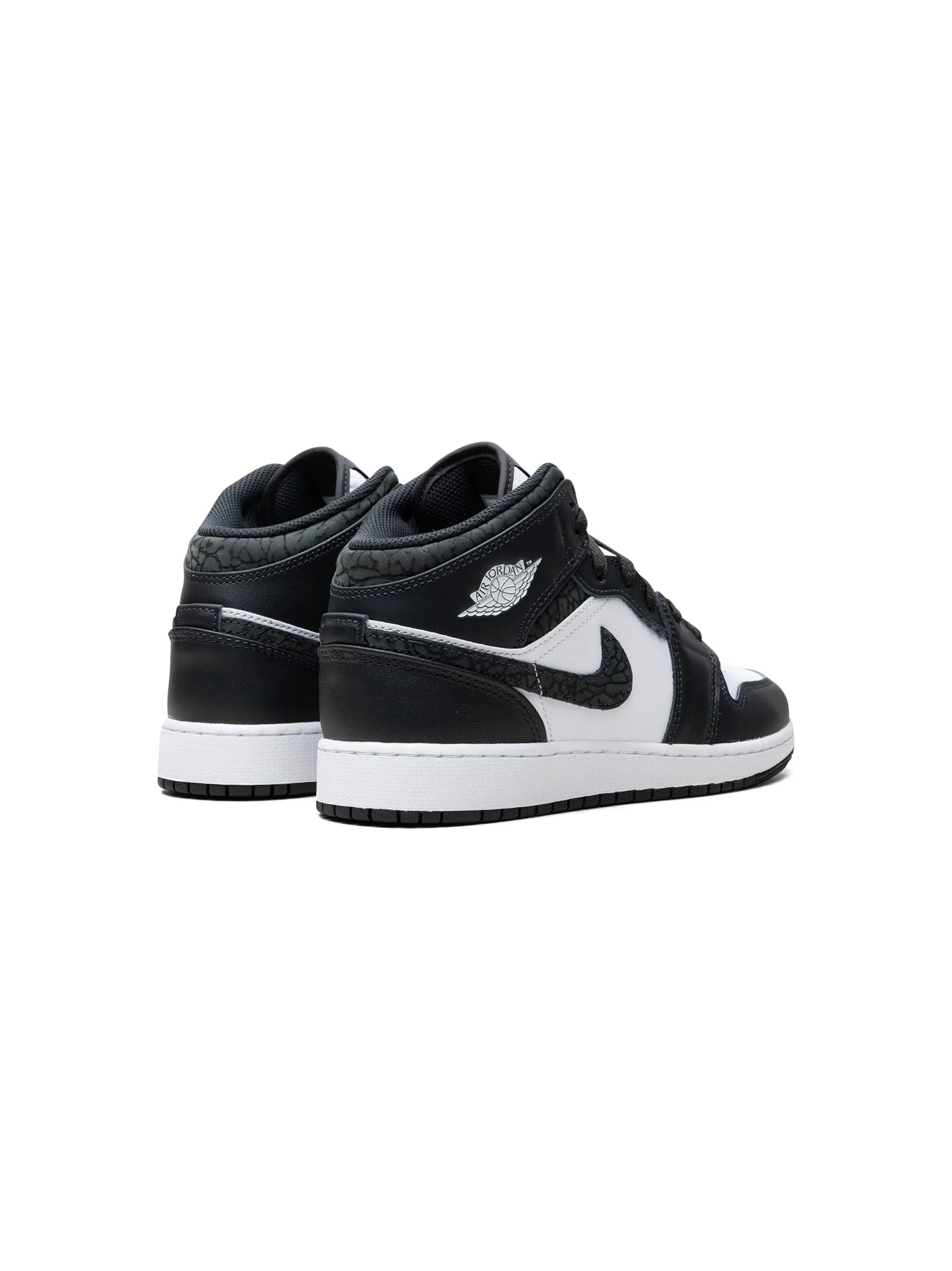 Кроссовки Air Jordan 1 Mid Panda Elephant Jordan Kids, черный — фото 4