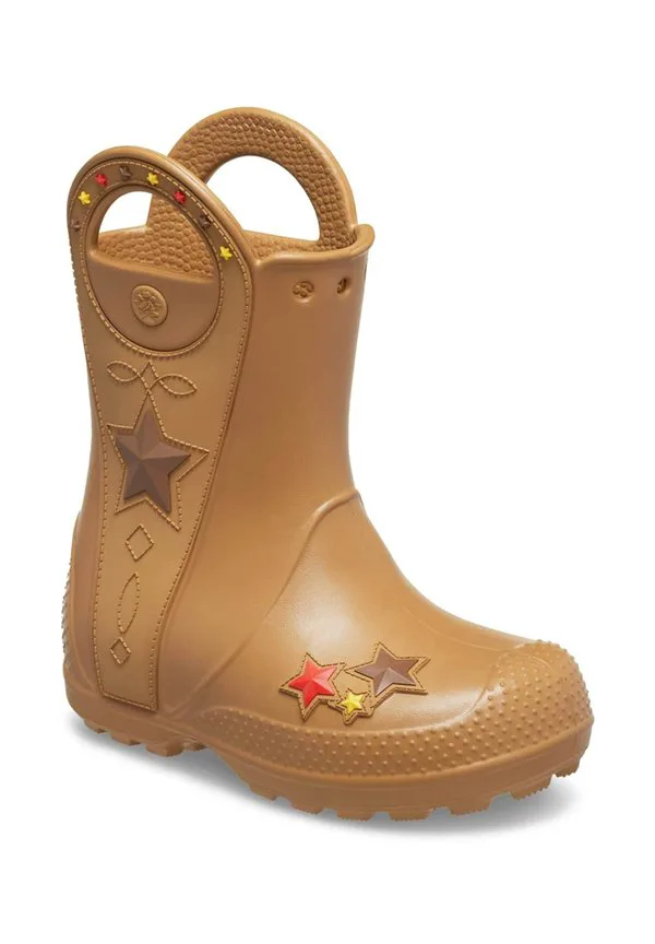 Справьтесь с этим, ковбойские резиновые сапоги. Crocs, Umber — фото 2