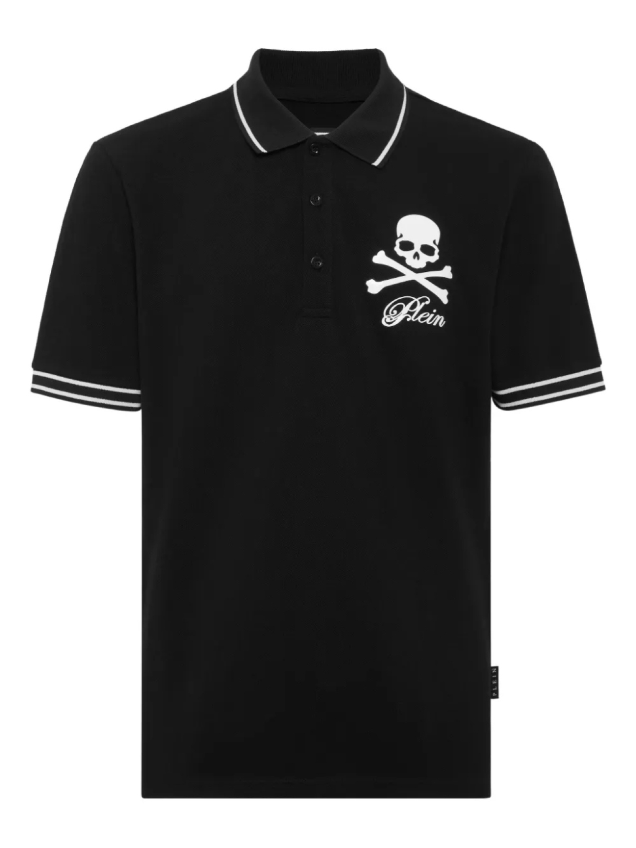 

Philipp Plein рубашка поло с принтом Skull, черный