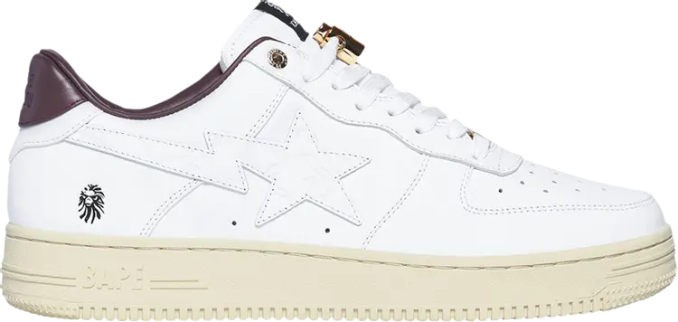 

Кроссовки BAPE BLACK x Bapesta 'White Maroon Green', белый