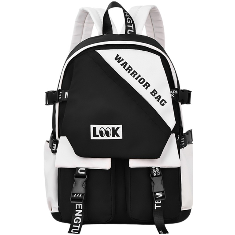 

Воинский нейлоновый рюкзак Tubas унисекс черно-белый