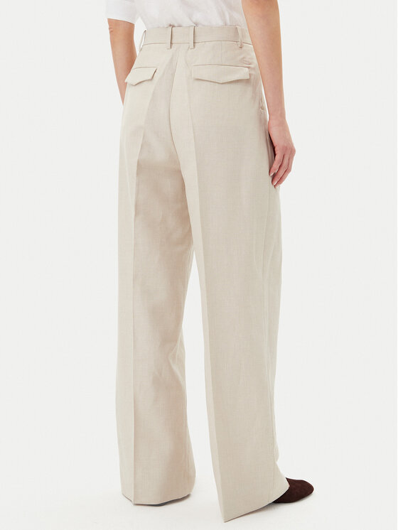 Брюки свободного кроя WW0WW45460 Tommy Hilfiger, бежевый — фото 3