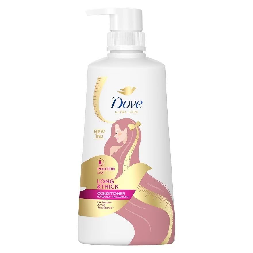 

Dove Кондиционер Protein Max Long Thick, 410 мл. บำรุง เส้นผม ผมยาวหนา, Pink