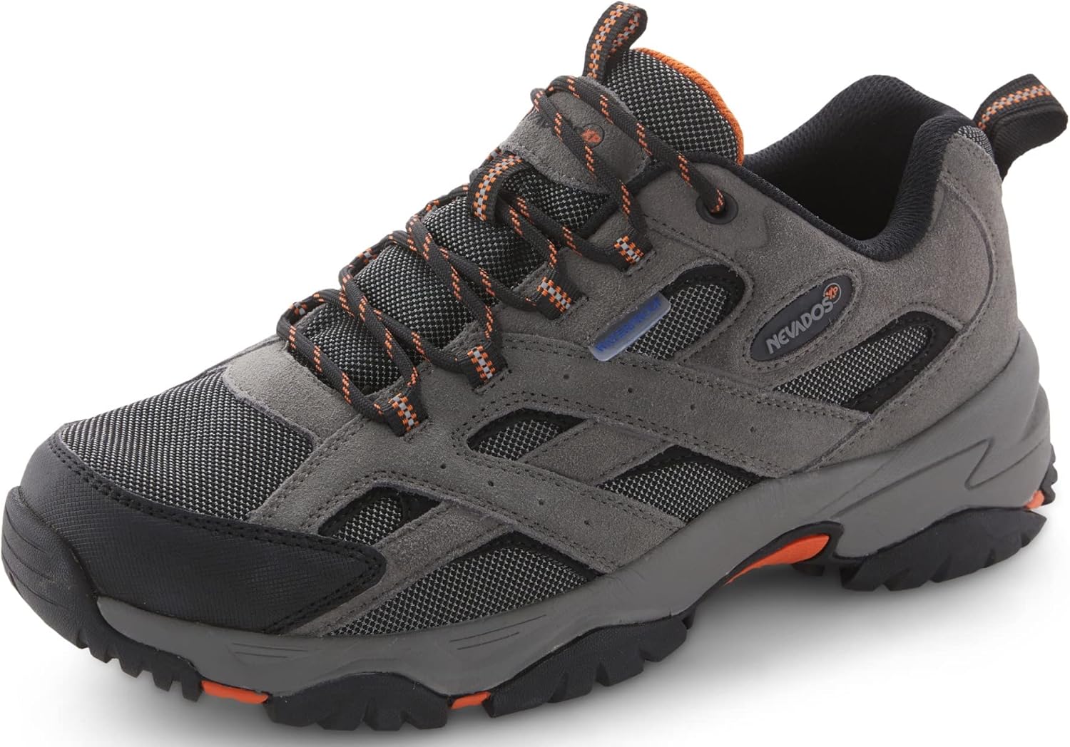 

Мужские водонепроницаемые походные ботинки Nevados XP Boomerang II Low, Легкие для трекинга, прогулок, летнего отдыха на природе, Комфортные с эффектом памяти, Прочная подошва из углеродной резины, Smoke Pearl