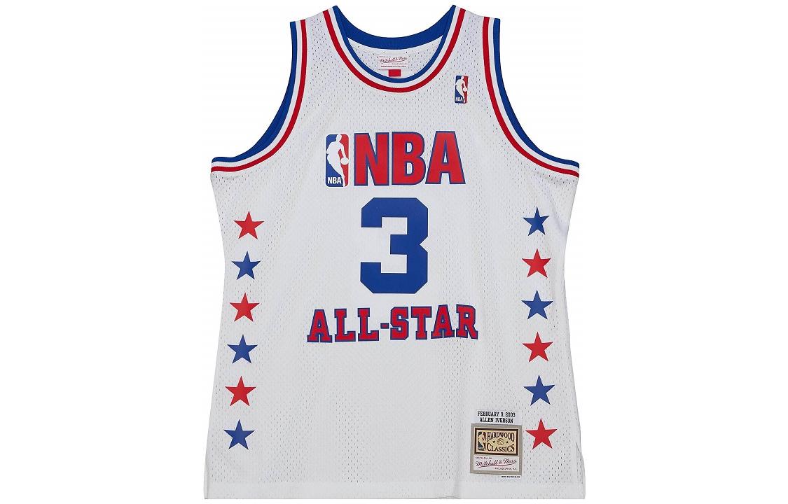 

Джерси mitchell & ness allen iverson all star east 2003 04 swingman nba Mitchell Ness, белый
