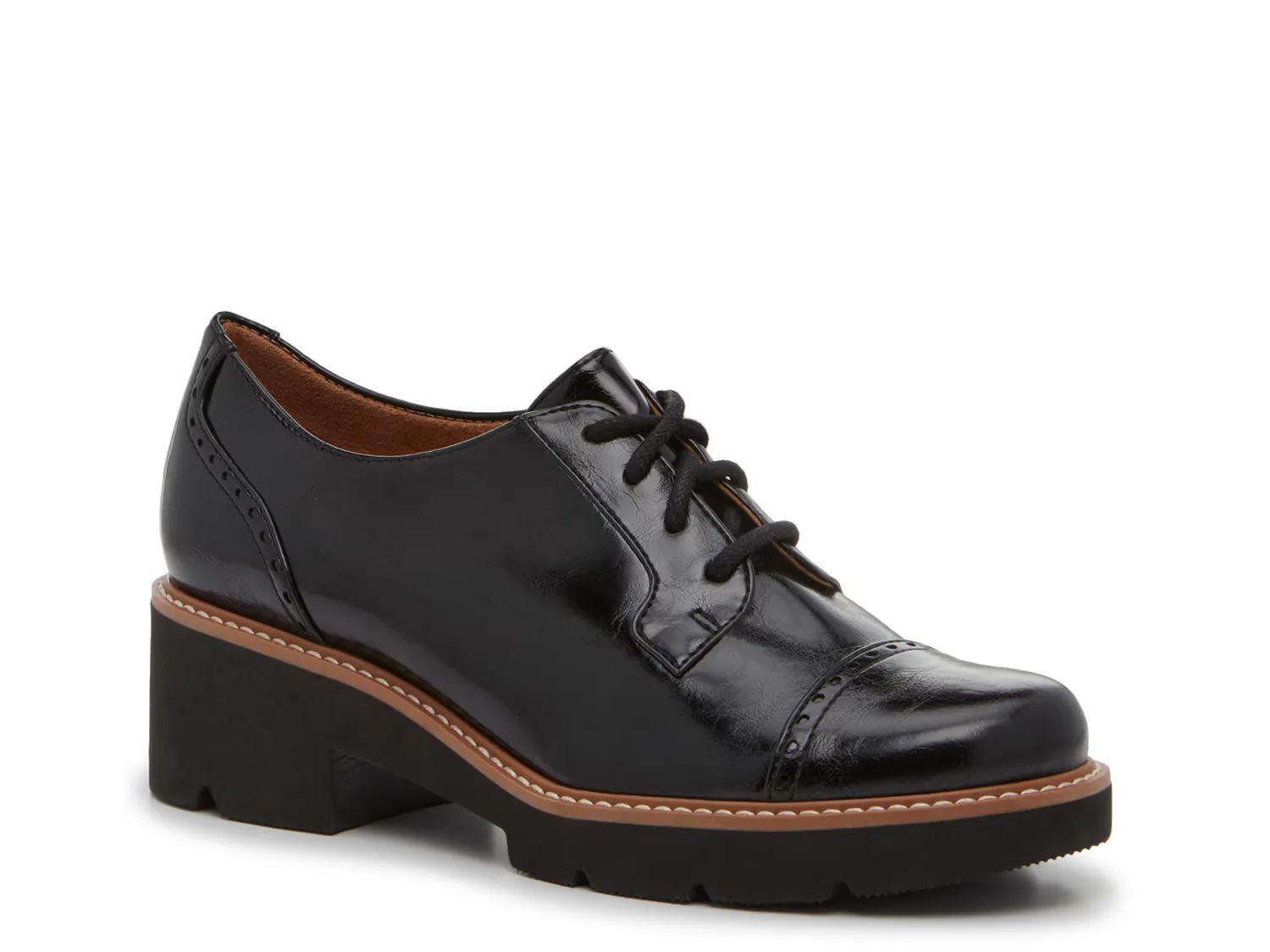 

Оксфорды Cabaret Lace-Up Platform Oxford Naturalizer, черный