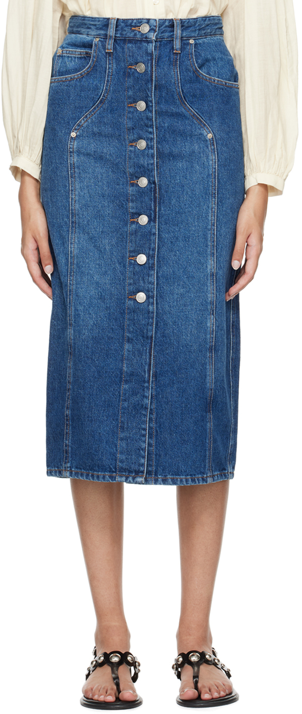 

Юбка-миди Vandy Denim Isabel Marant Etoile