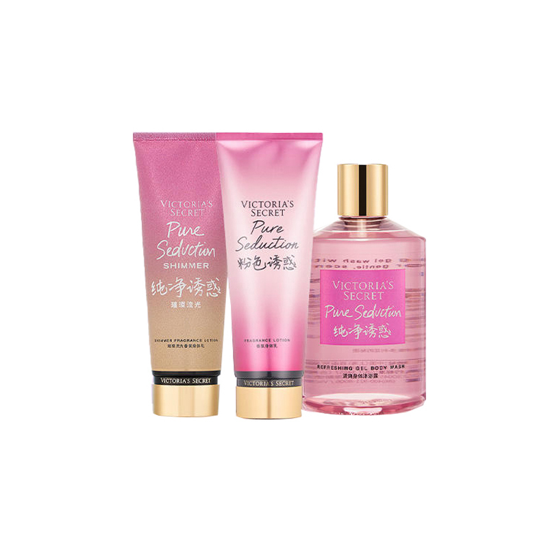Набор средств по уходу за телом Victoria's Secret Pure Seduction Fragrance: лосьон, 236 мл + гель для душа, 300 мл — фото 4