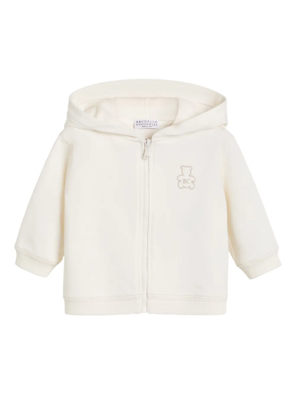 

Худи Baby Bernie Brunello Cucinelli Kids, белый
