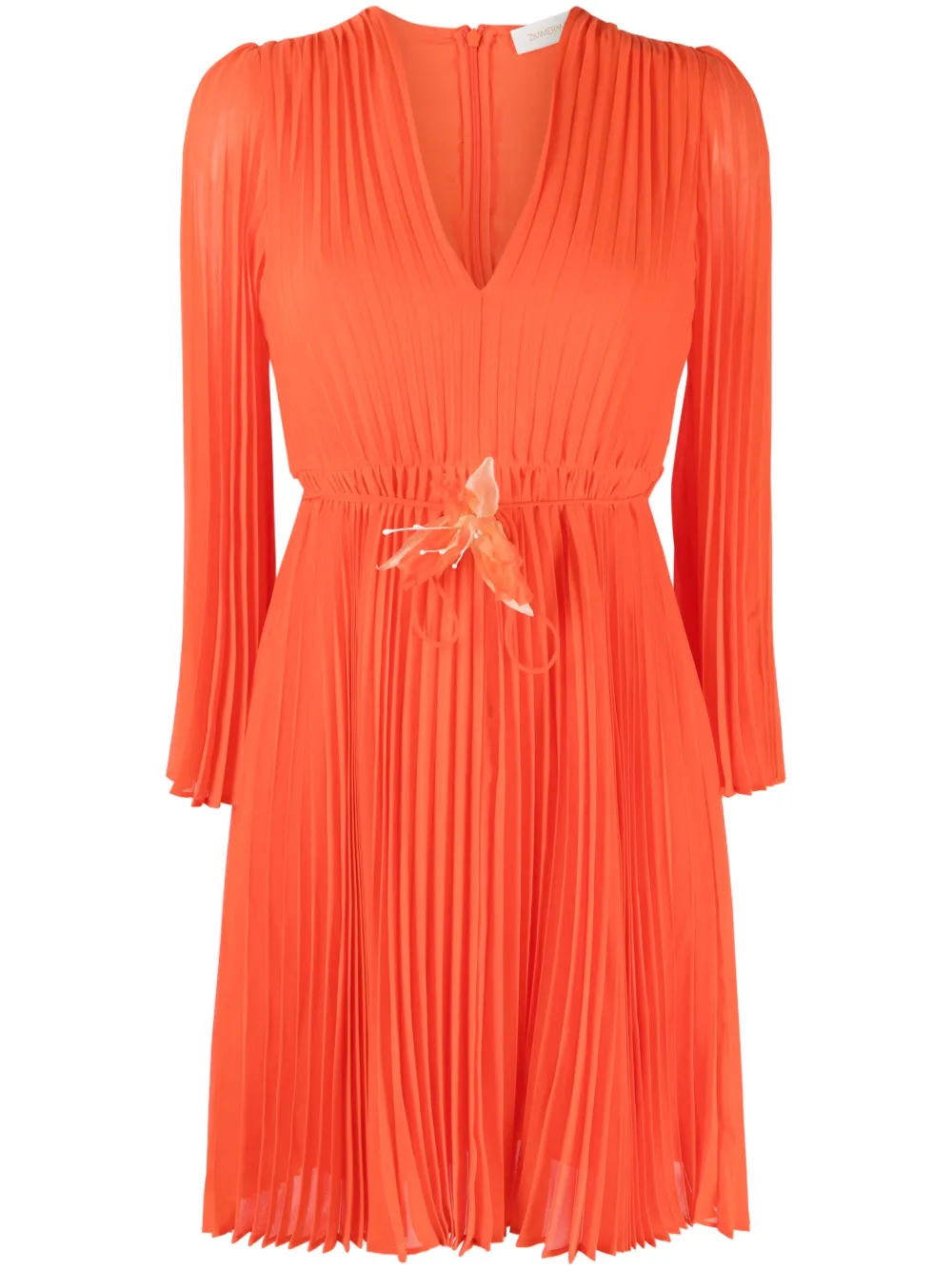 

Платье мини Sunray со складками ZIMMERMANN, красный