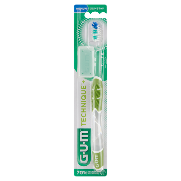 

Средняя зубная щетка, 1 шт. Gum Technique compact