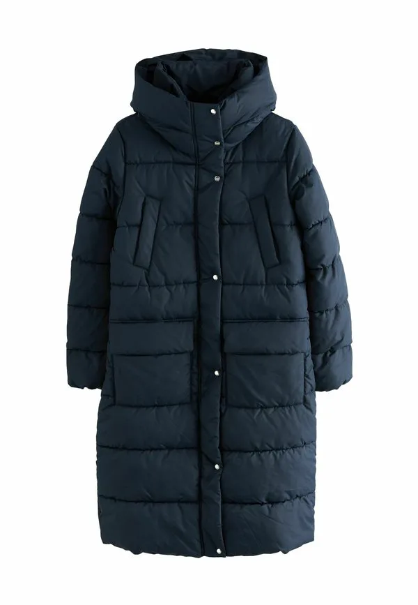 Зимнее пальто с утеплителем, укороченный, для невысоких женщин. Next, Navy Blue