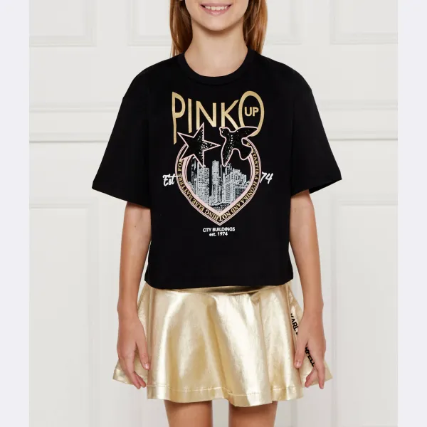 

Укороченная футболка Pinko Up, черный