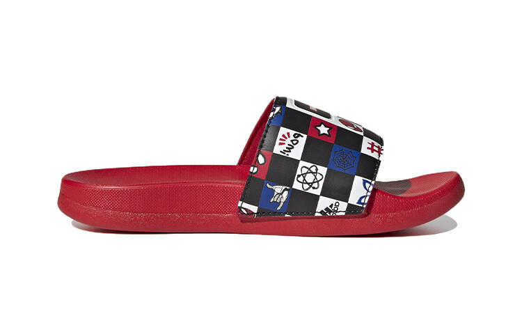 Детские шлепанцы серии Disney X Adilette PS красные Adidas — фото 2