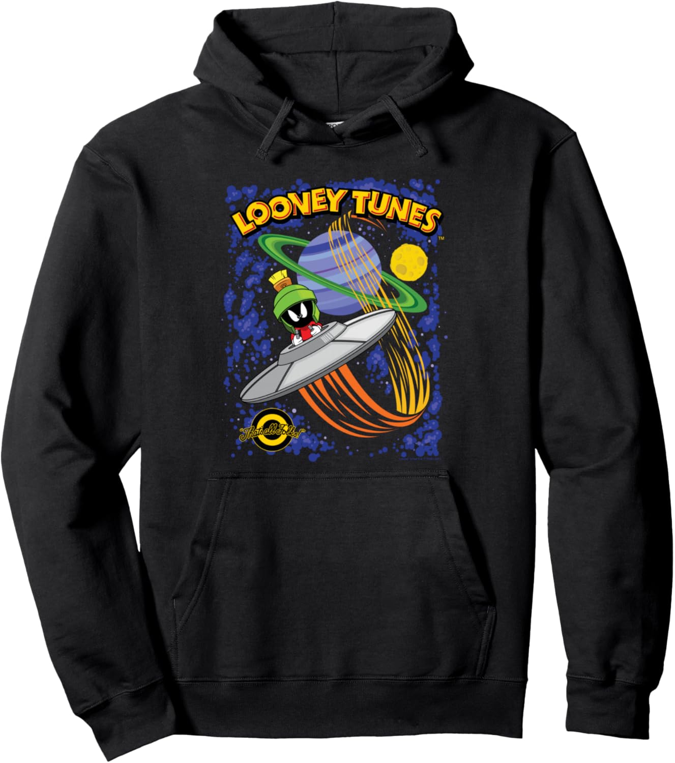 

Худи Looney Tunes Marvin The Martian That's All Folks!, черная, Черный, Худи Looney Tunes Marvin The Martian That's All Folks!, черная