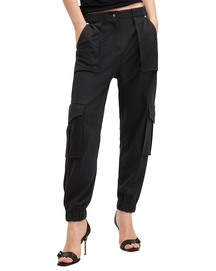 

Брюки-карго Freda Jersey Regular Fit ALLSAINTS, черный