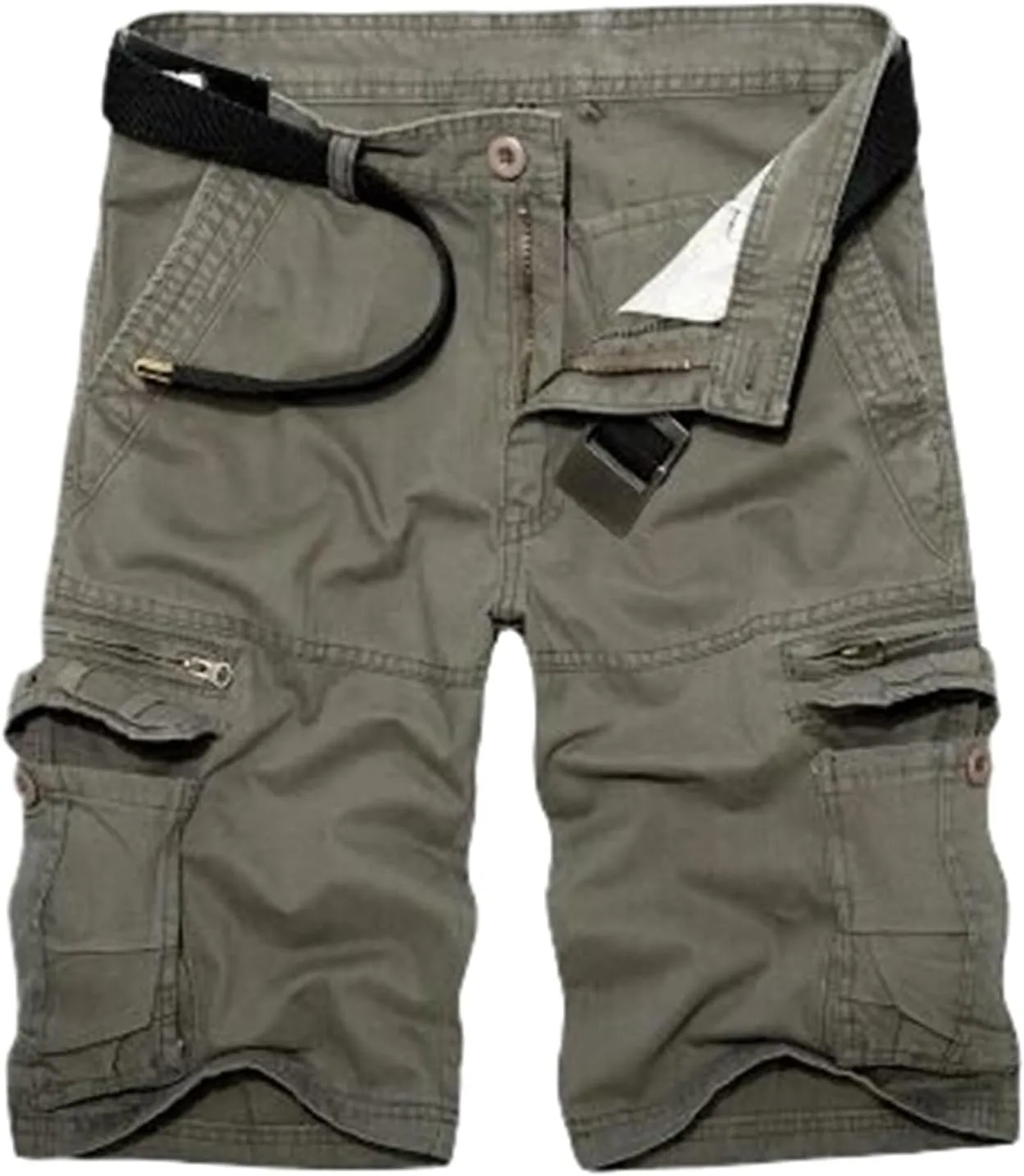 

Летние мужские шорты карго до колена Cotton Casual с несколькими карманами FSSNHQHCJ