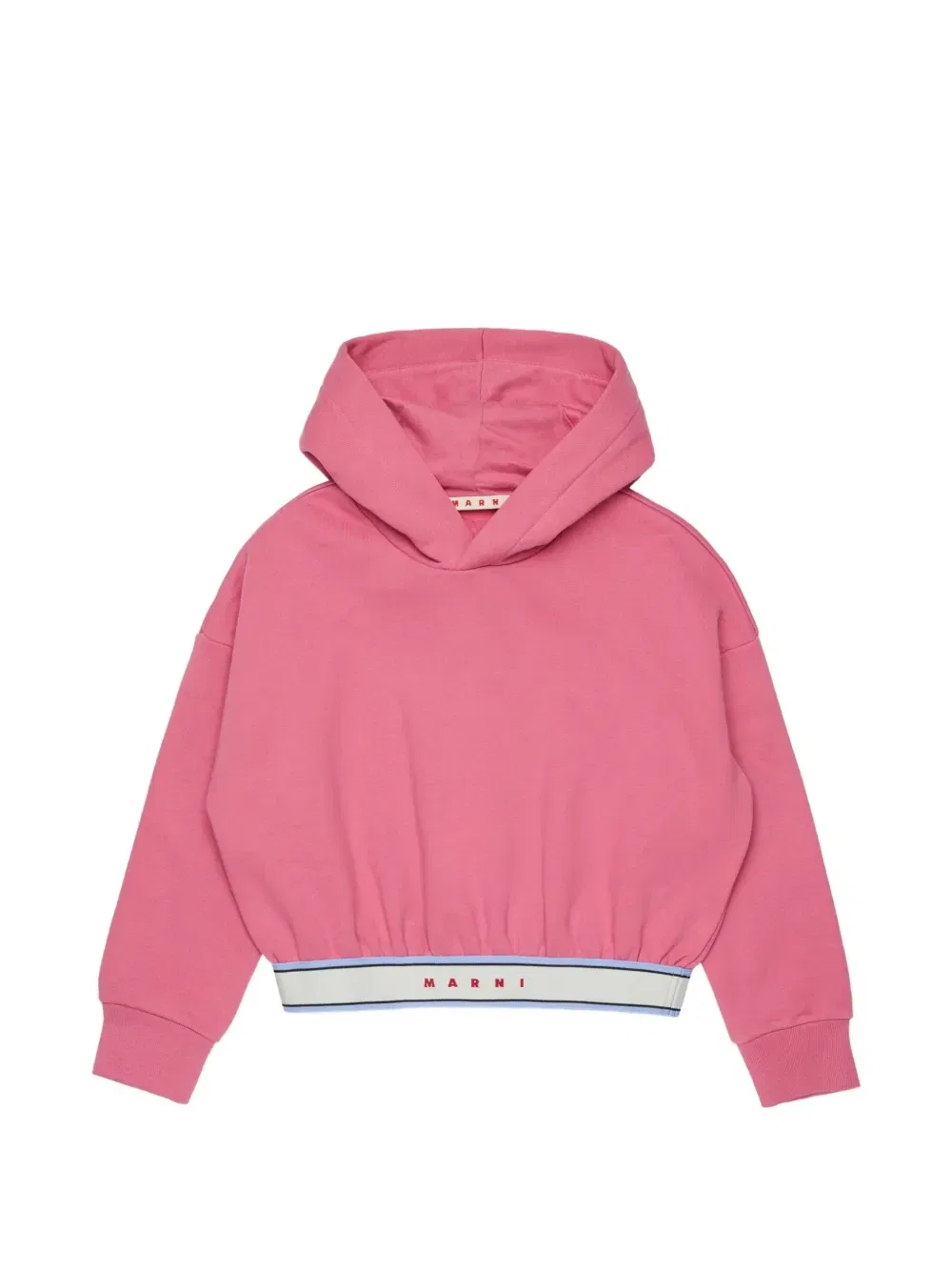 Укороченное худи Marni Kids, розовый