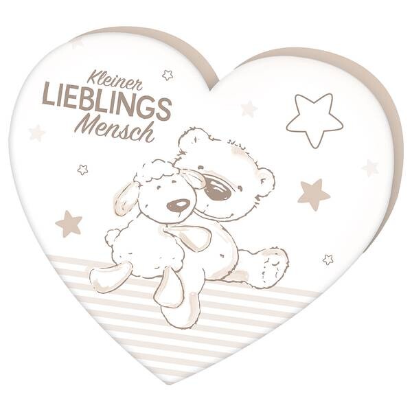 

Декоративная подушка Herding Lieblingsmensch Herz, 33x29x5 см цвет beige/weiß