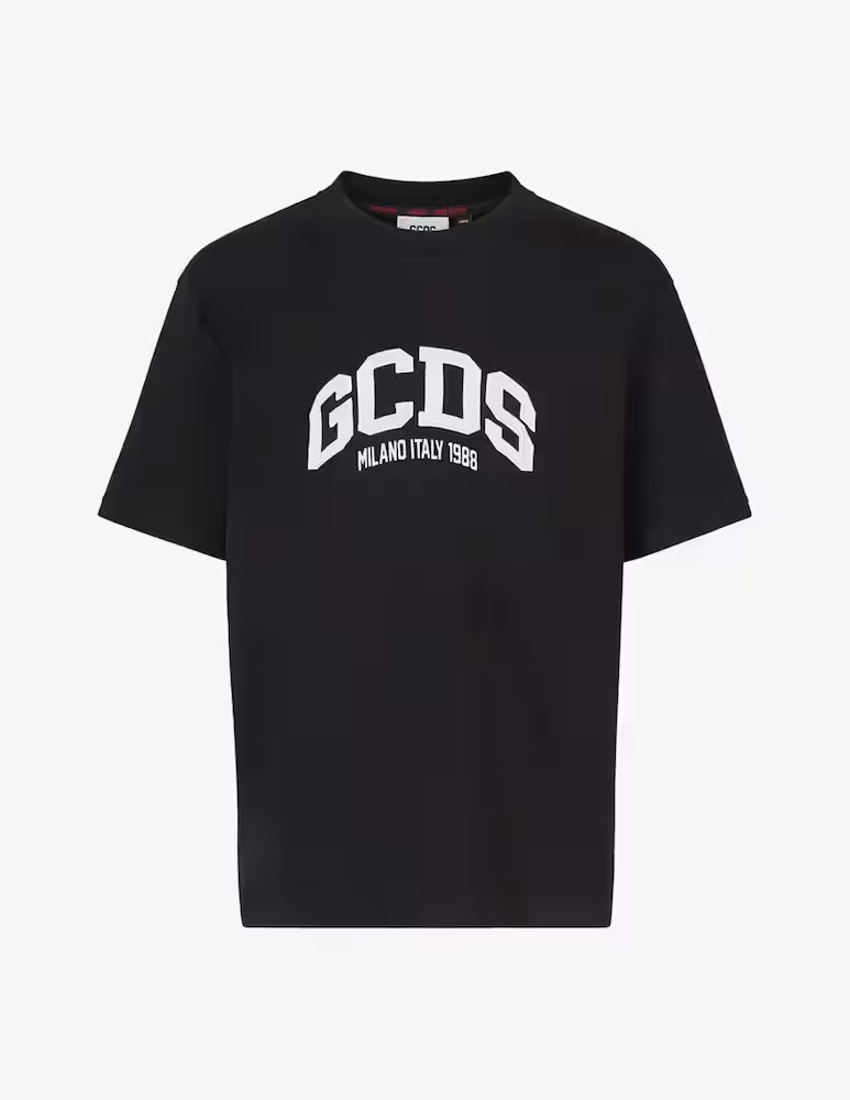 

Футболка оверсайз с логотипом Lounge GCDS, черный
