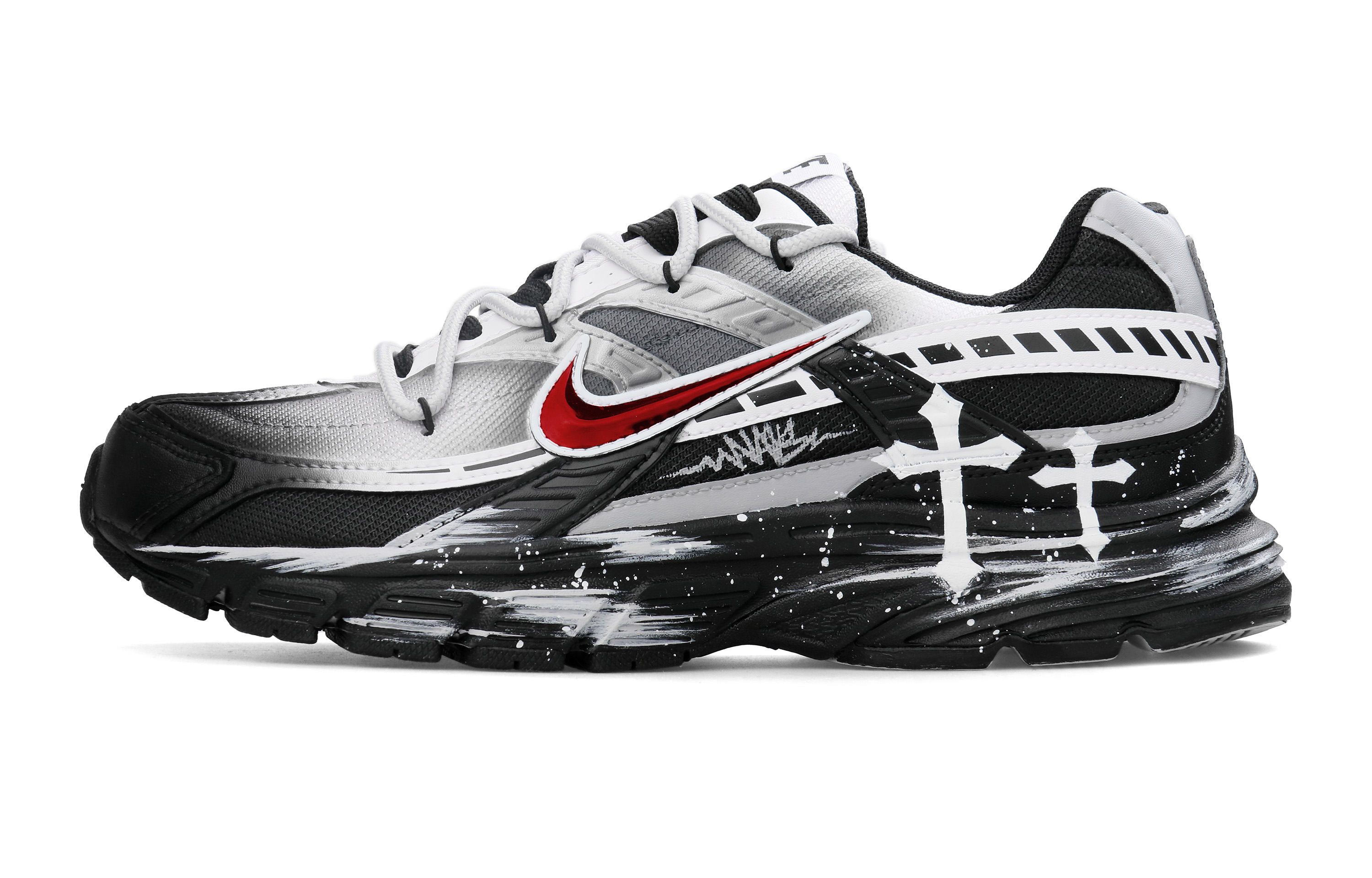 

Nike Кроссовки Initiator с амортизацией, дышащие, с поддержкой, низкие, мужские, черно-красные