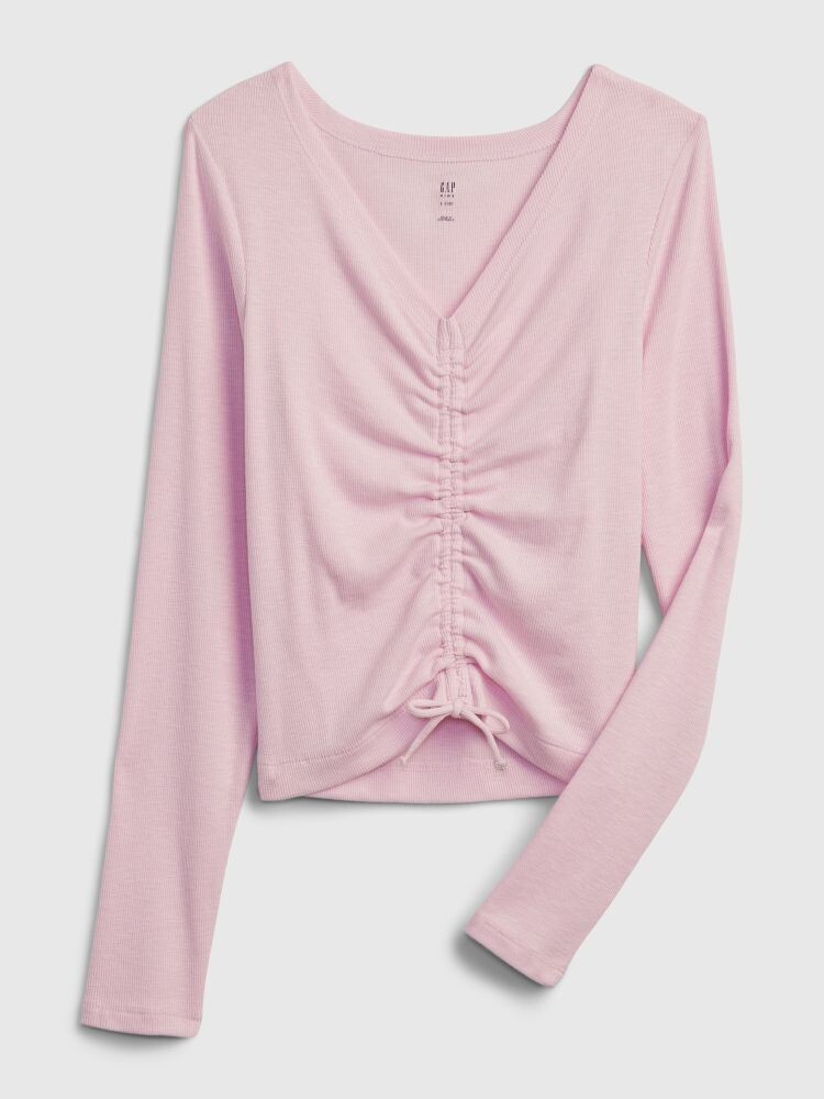 

Детская блузка с рюшами Gap, розовый