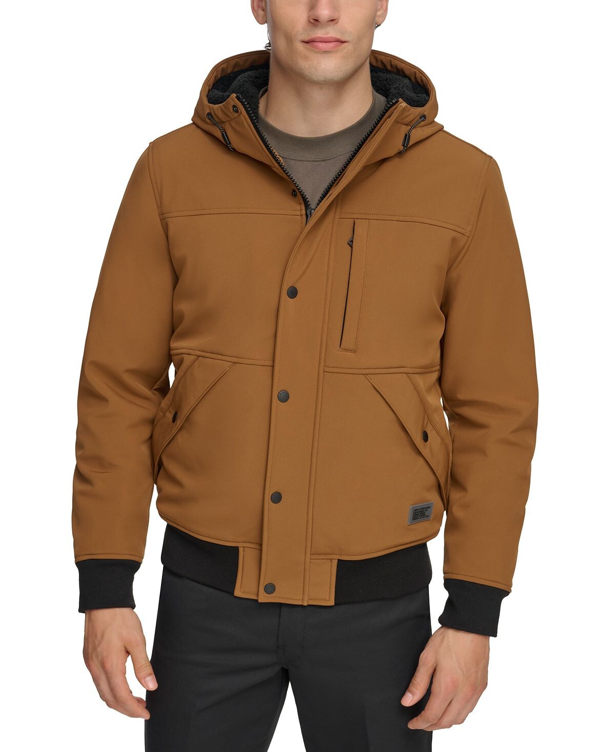 

Мужская куртка Soft Shell с капюшоном на подкладке из шерпы Levi's