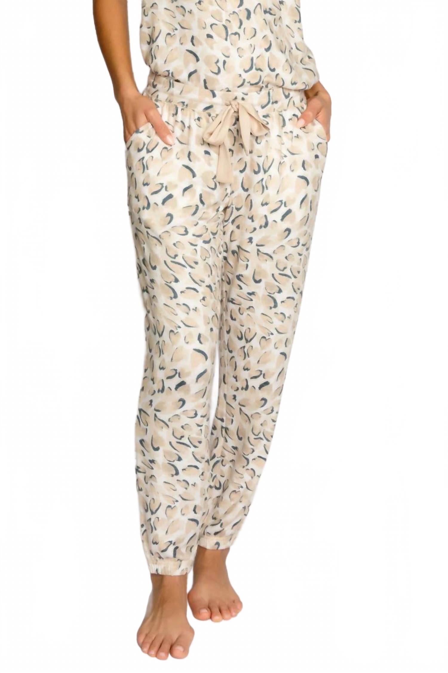 

Дикие о тебе брюки для отдыха с резинкой в цвете овсянка PJ Salvage, Oatmeal