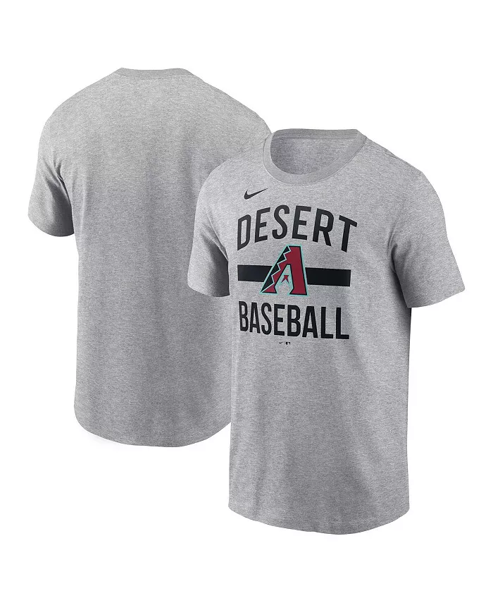 

Мужская футболка Heather Gray Arizona Diamondbacks с арочным принтом Nike