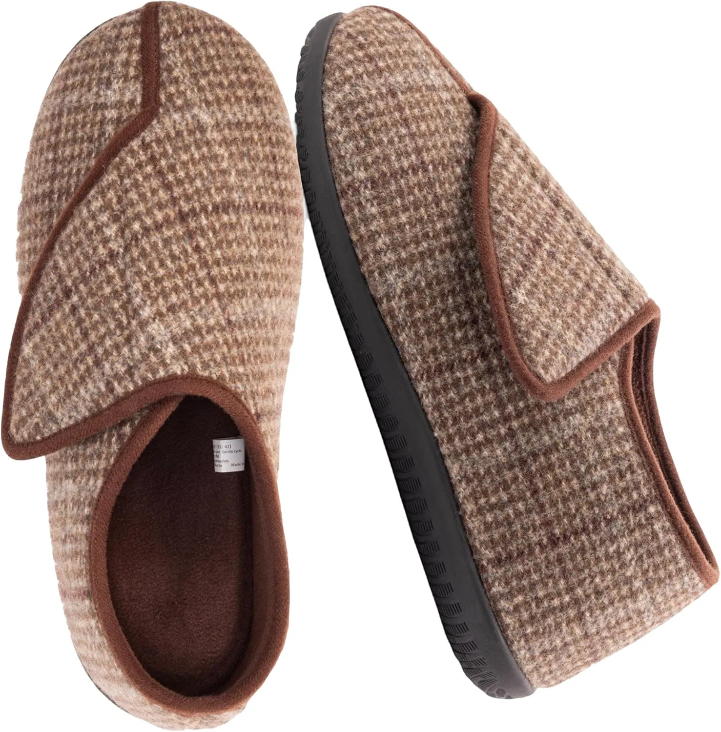 Мужские диабетические тапочки EUROPEAN SOFTEST, Brown