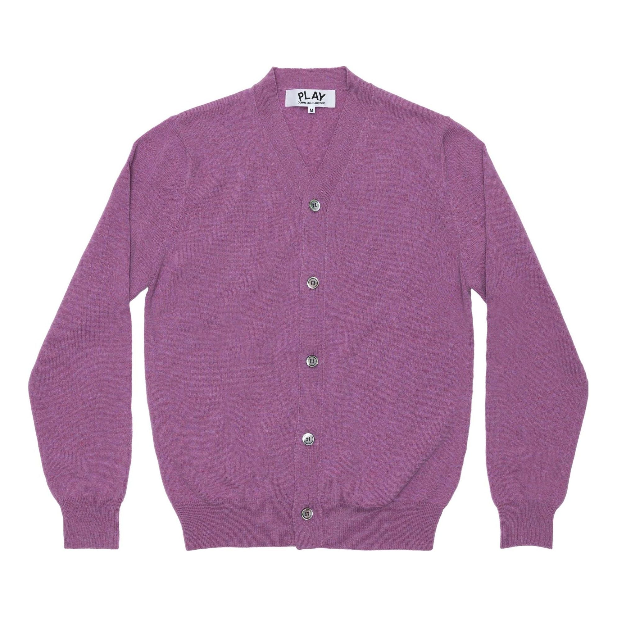 

Кардиган COMME des GARCONS PLAY Cardigan Pastel Series Sleeve Heart 'Purple' AZ-N092-051-4, фиолетовый
