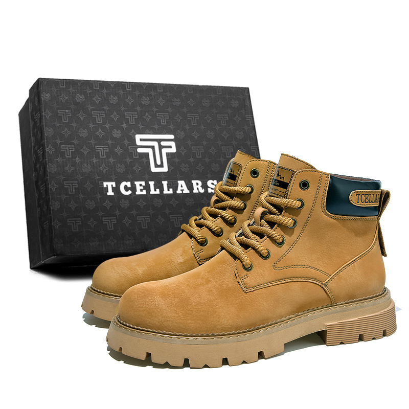 

TCELLARS Высокие ботинки Мартин унисекс — кленово-желтые (утолщенные), цвет Maple Yellow (Thickened)