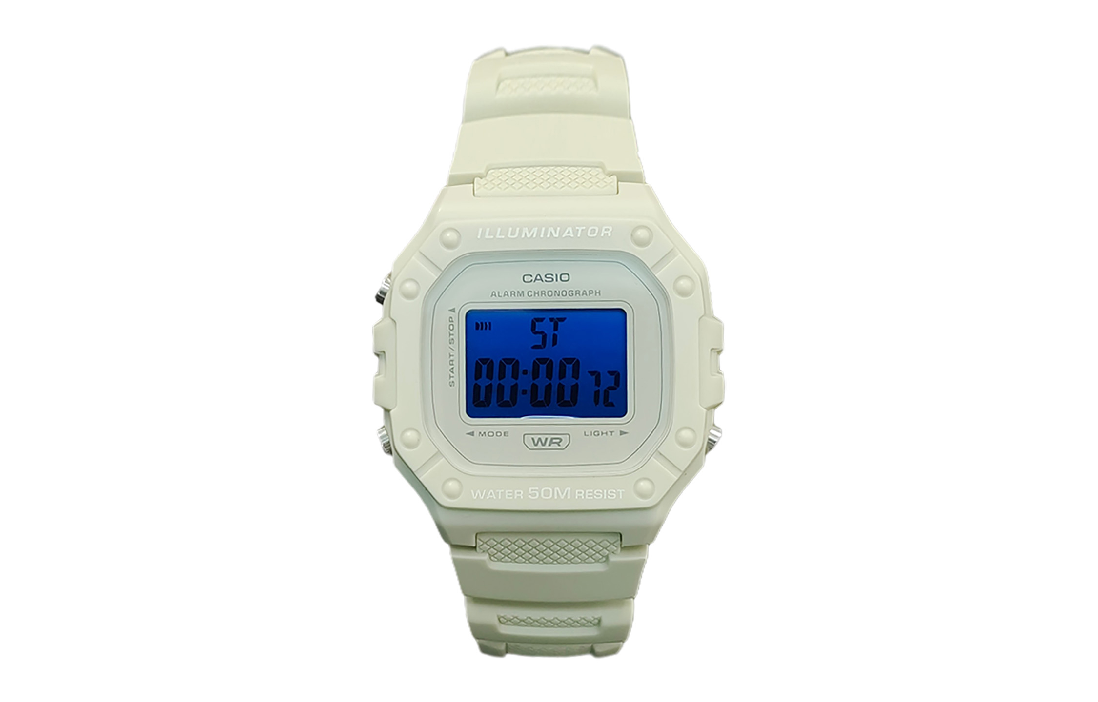 

CASIO Часы Retrofit Series Quartz Movement Resin Strap Watch Men's Watch White Dial, White Dial with Blue Crystal Lens