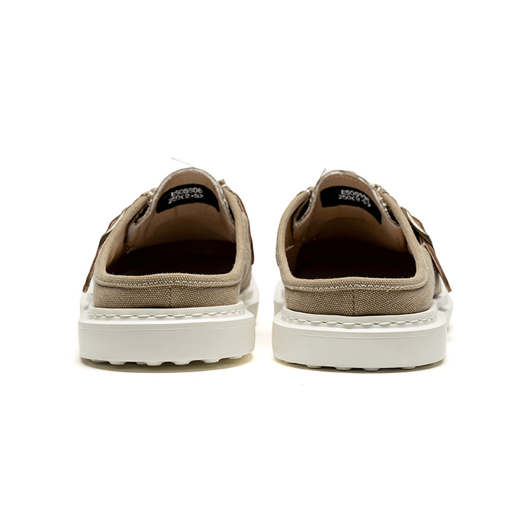 LEAVELAND Закрытые тапочки мужские светло-коричневые, цвет Light Brown — фото 4