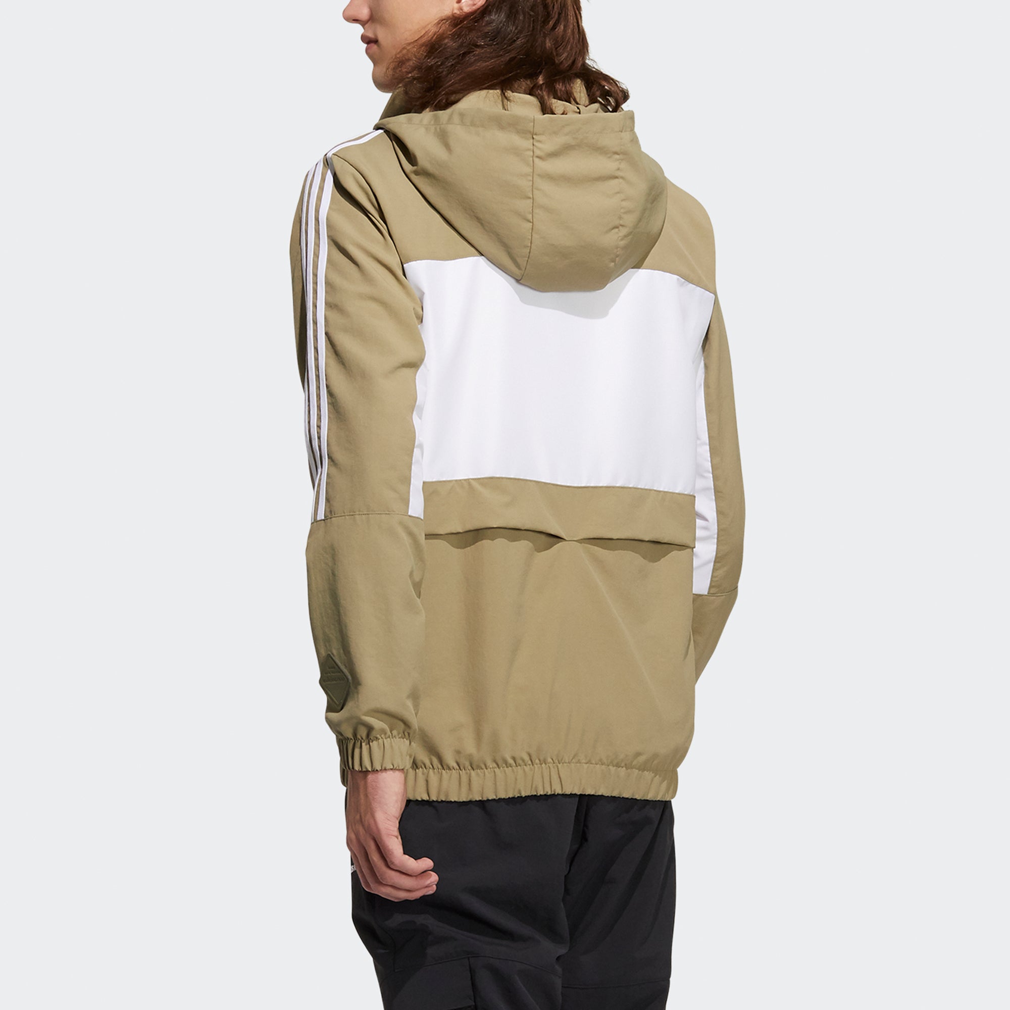 Куртка Men's adidas neo Sw Pck Hd Wb Casual Sports Detachable Jacket Olive H55263 — фото 3