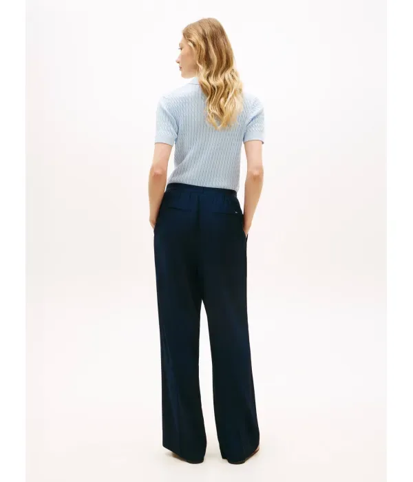 Брюки loose fit Tommy Hilfiger, темно-синий — фото 3