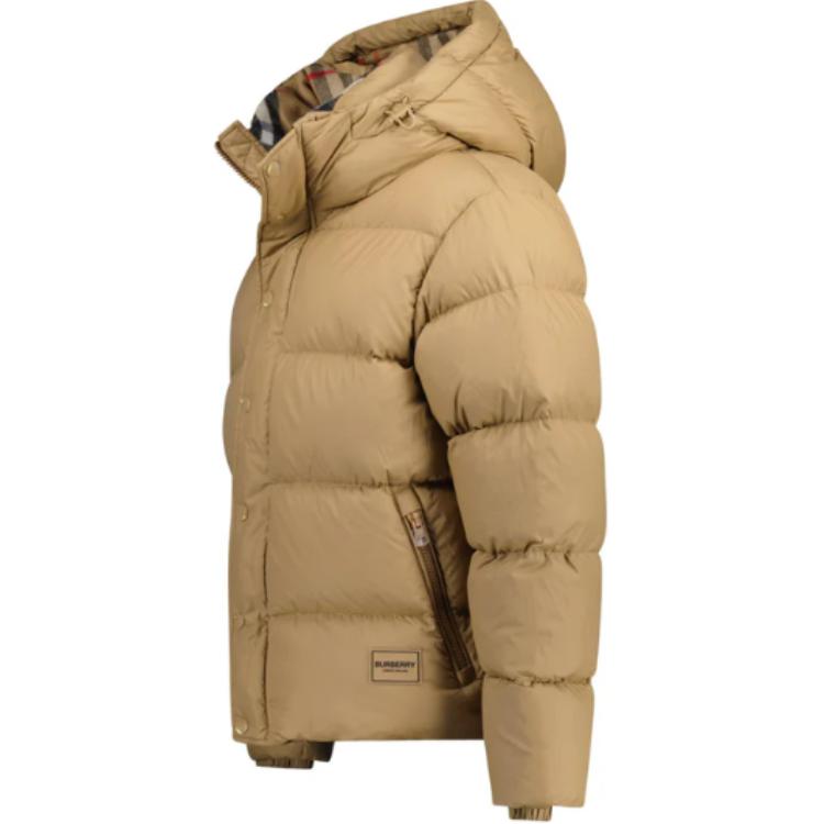 Пуховая куртка Burberry бежевый — фото 4