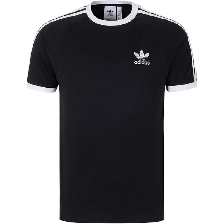 Футболка с вышитым логотипом Adidas Originals, черный — фото 3